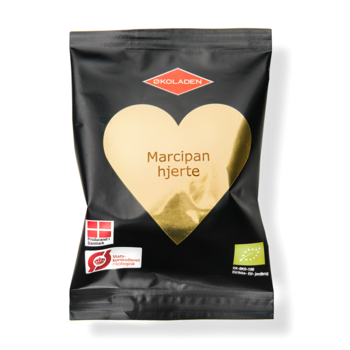 Marcipanhjerte - 1 stk.