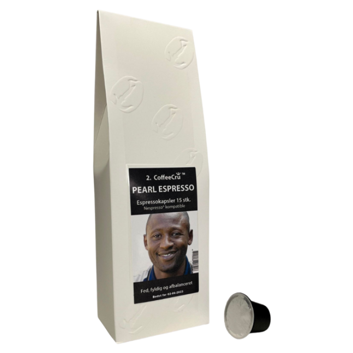 Pearl Espresso - kapsler til Nespresso 15 stk. Pearl Espresso - kapsler til Nespresso 15 stk.