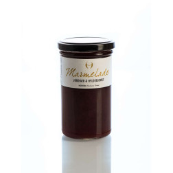 Marmelade med jordbær og hyldeblomst